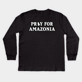 Pray for Amazonia T-shirt Kids Long Sleeve T-Shirt